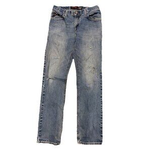 Ariat M4 Jeans Mens 30x34 Blue Relaxed Fit Straight Leg Workwear